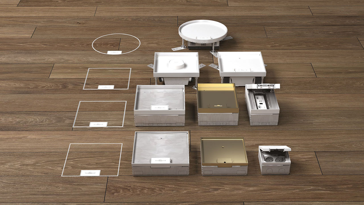 Puszki podłogowe Electraplan Temelo